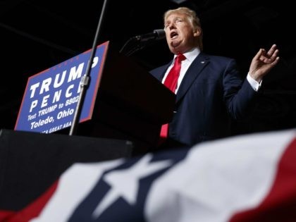 Trump speaks in Toledo (Evan Vucci / Associated Press)