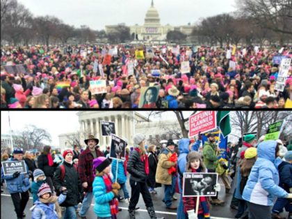 Women's March AFP vs March-for-Life-AP