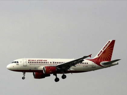 FILE - In this April 16, 2015 file photo, an Airbus A319 of Air India prepares to land at