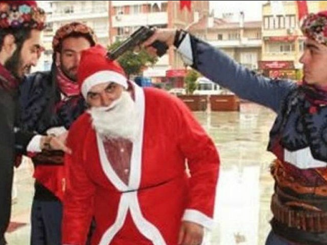 Turkish Muslim Nationalists Put Gun to Santa’s Head to Protest Christmas