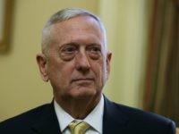 U.S. Defense Secretary-nominee, retired Marine Gen. James Mattis, is seen during a meeting with Senate Majority Leader Sen. Mitch McConnell (R-KY) December 7, 2016 at the Capitol in Washington, DC. Mattis, who had retired from the military in 2013, will need a waiver from Congress because current federal law bars …