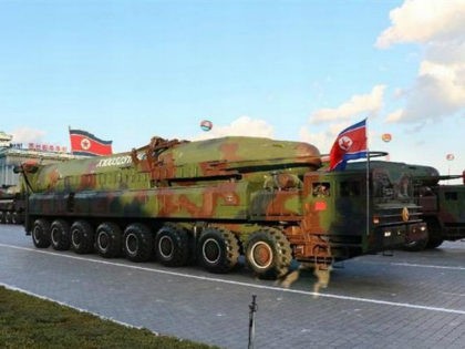 File photo taken in October 2015 shows a KN-14 intercontinental ballistic missile in a military parade at Pyongyang's Kim Il Sung Square. North Korea appears to have built two new ICBMs and mounted them on mobile launchers for test-firing in the near future, Yonhap News Agency reported on Jan. 19, …