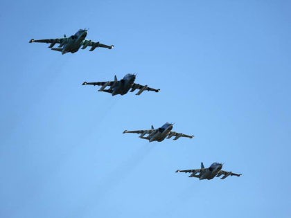 Russian Su-25 ground attack jets prepare to land after return from Syria at a Russian air base in Primorsko-Akhtarsk, southern Russia, Wednesday, March 16, 2016. More Russian planes returned from Syria on Wednesday, two days after President Vladimir Putin ordered Russian military to withdraw most of its fighting forces from …