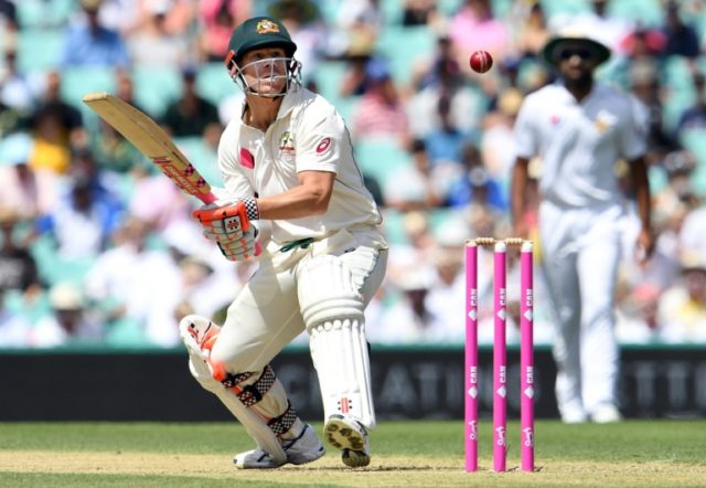 Australian batsman David Warner hits a rare century before lunch as the third Test agains