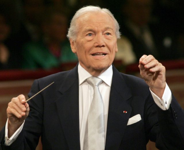 French conductor Georges Pretre, who spent half a century at the head of the Vienna Sympho