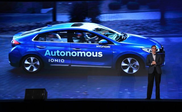 Mike O'Brien, vice president of Hyundai North America, said the autonomous Ioniq concept "