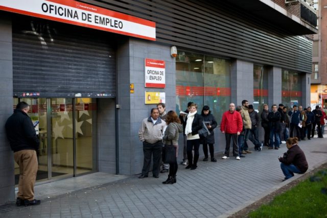 Spain's labour ministry said 3.7 million people were registered as out of work last year,