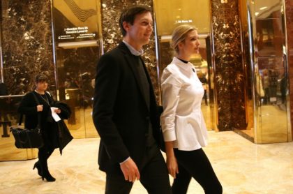 Ivanka Trump (R) and her husband Jared Kushner are seemingly headed to play important roles in the administration when Donald Trump becomes president on January 20