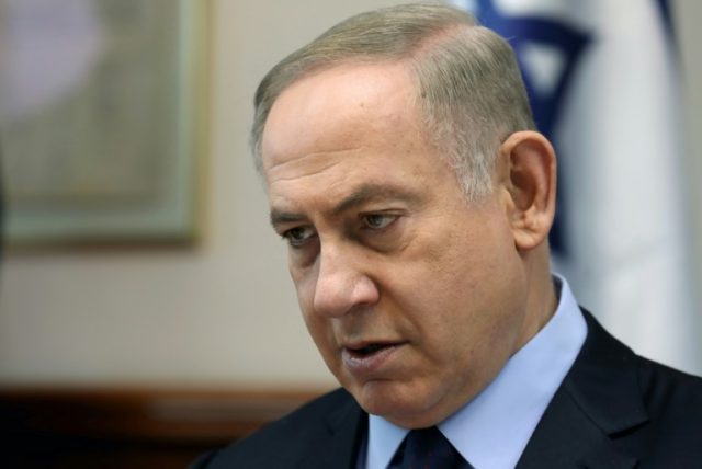 Israeli Prime Minister Benjamin Netanyahu, seen January 1, 2017, was questioned for five h