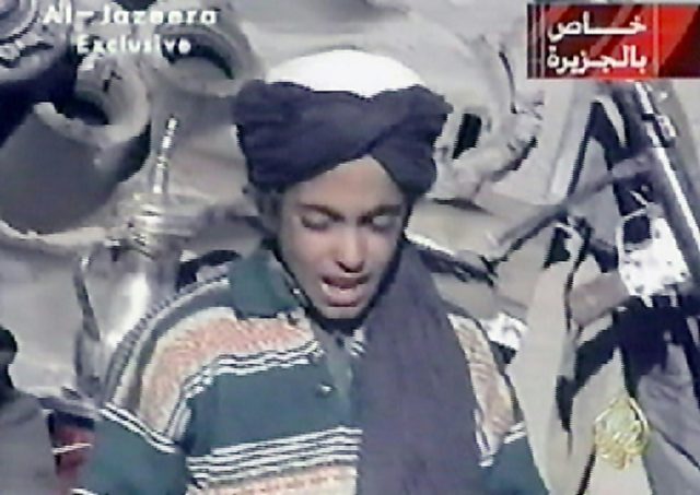 Hamza bin Laden, the youngest son of Al-Qaeda founder Osama bin Laden, recites a poem in t