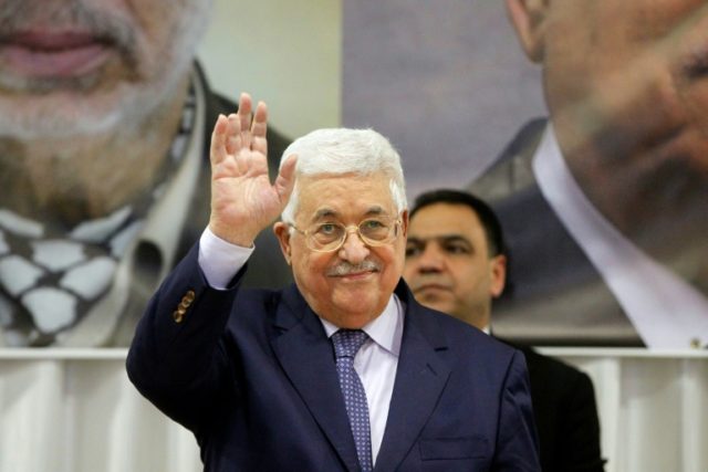 Palestinian president Mahmud Abbas, seen January 6, 2017, said, "Any statement or position