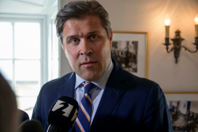 Bjarni Benediktsson, Finance Minister and leader of the Progressive Party’s coalition pa