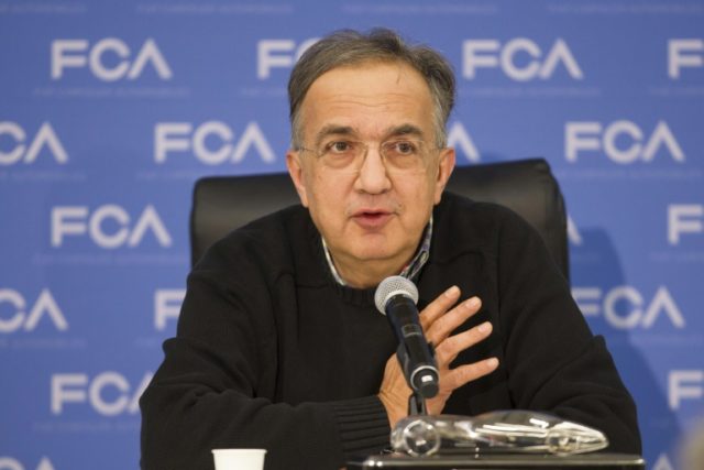 Sergio Marchionne, CEO of Fiat Chrysler Automobiles, takes a question during a press confe