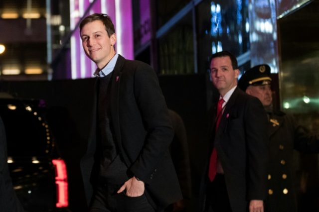 Jared Kushner exits Trump Tower, December 7, 2016 in New York City