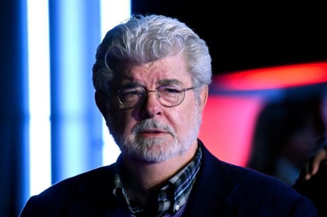 Filmmaker George Lucas attends the premiere of Walt Disney Pictures and Lucasfilm's "Star