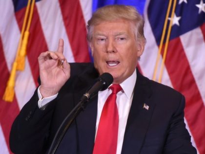 US President-elect Donald Trump gives a press conference on January 11, 2017 in New York