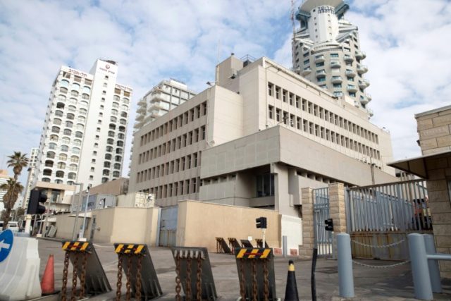 The US embassy in the Israeli coastal city of Tel Aviv