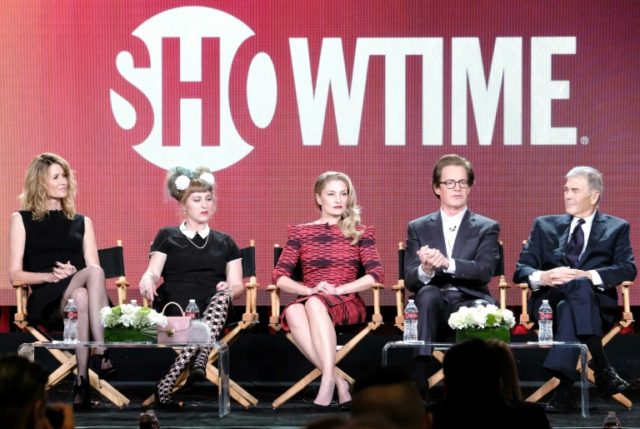 (L-R) Laura Dern, Kimmy Robertson, Madchen Amick, Kyle MacLachlan and Robert Forster of th
