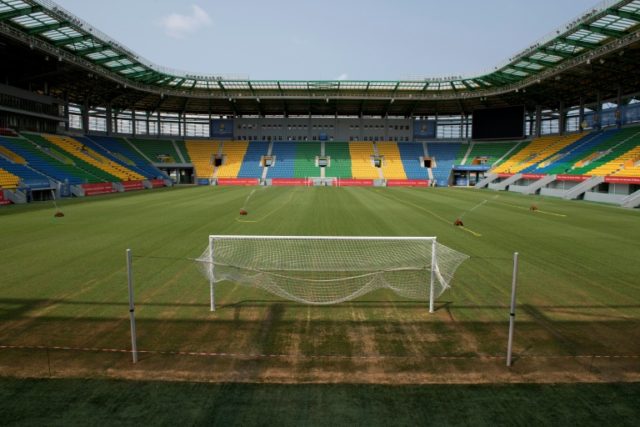 The Port-Gentil's stadium ahead of the 2017 Africa Cup of Nations tournament in Gabon on J