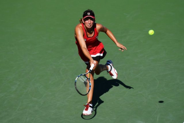 Elise Mertens (pictured) became the third qualifier to win the 2017 Hobart title following