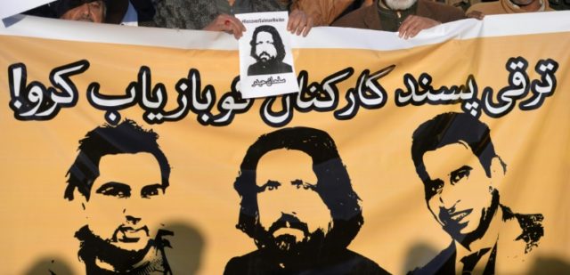 Faces of some of the five liberal activists who disappeared in Pakistan earlier this month
