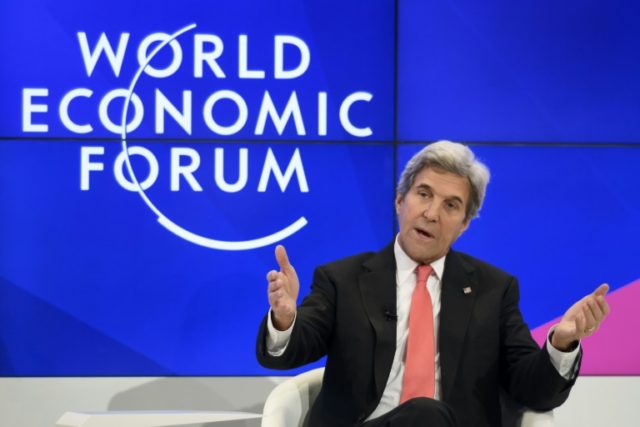 John Kerry made his last visit to the World Economic Forum in Davos as Washington's top di