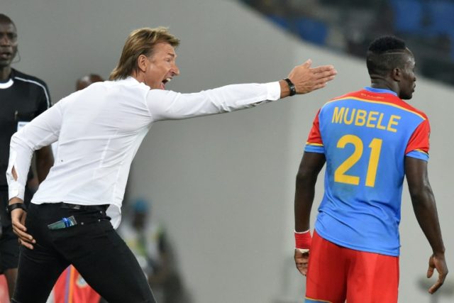 Morocco's French coach Herve Renard, seen in action during their 2017 Africa Cup of Nation
