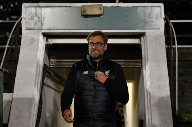 Liverpool's Jurgen Klopp arrives for their English FA Cup third round replay match against