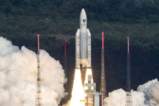 An Ariane 5 rocket with a payload of four Galileo satellites was successfully launched fro