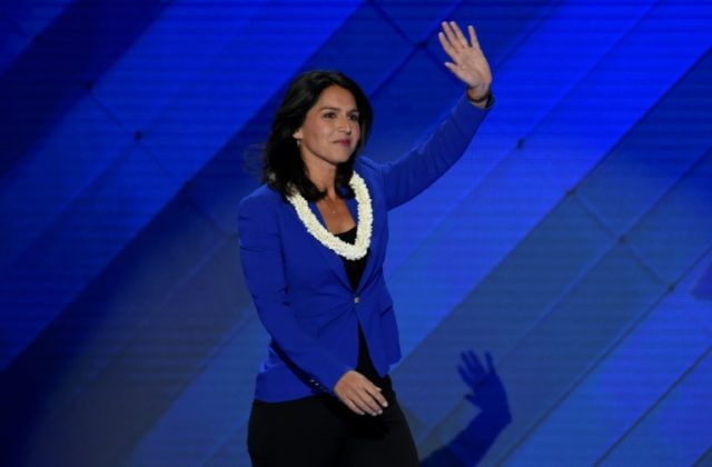 US Representative Tulsi Gabbard of Hawaii, who often clashes with her own party on issues