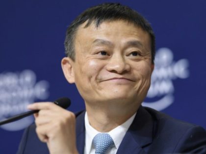 Alibaba Group Founder and Executive Chairman China's Jack Ma attends the announcement of a long-term partnership of Alibaba with the Olympic Games January 19, 2017 in Davos