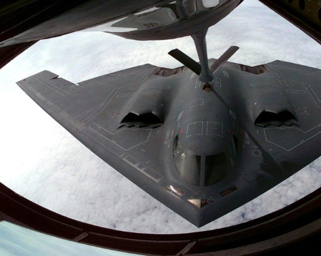 The B-2 stealth bomber entered service in 1997