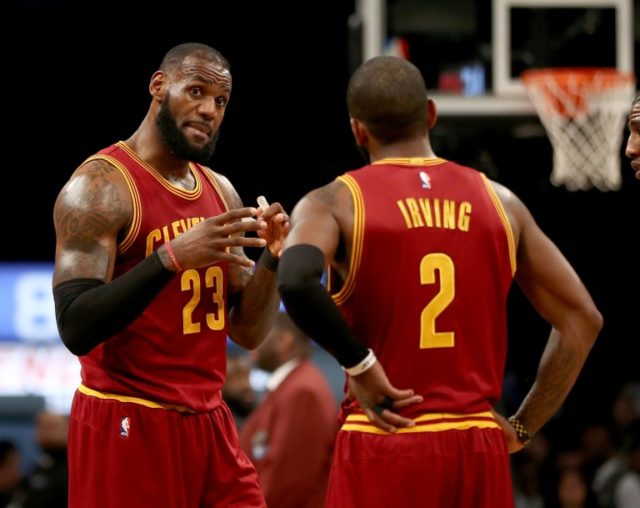 LeBron James and Kyrie Irving of the Cleveland Cavaliers have been named Eastern Conferenc
