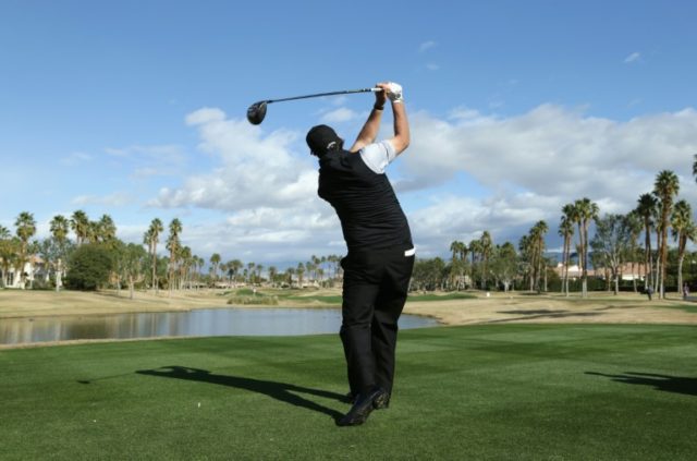 Phil Mickelson plays a shot during the second round of the CareerBuilder Challenge in Part