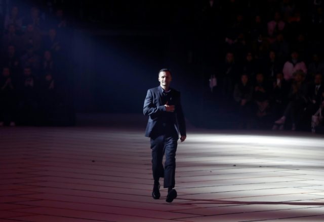 Artistic director for Dior Homme, Belgian fashion designer Kris Van Assche, acknowledges t