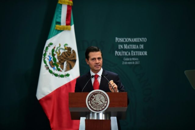 Mexican President Enrique Pena Nieto said he is willing to renegotiate trade deals and oth