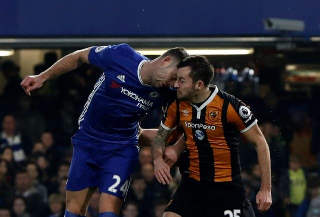 Hull City midfielder Ryan Mason (right) required surgery after a clash of heads with Chels