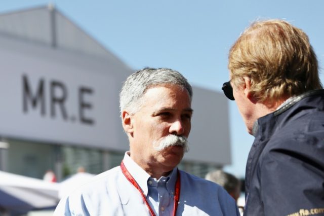 Chase Carey (L), new chairman and chief executive of the Formula One Group, told the BBC t