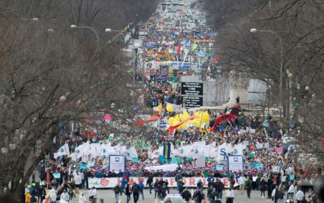 The 44th March for Life took place in Washington DC, and the bracingly cold weather couldn