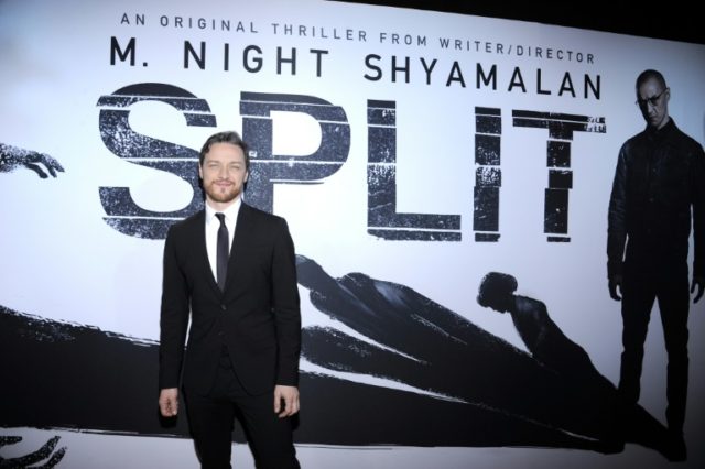 M. Night Shyamalan's "Split", starring actor James McAvoy, topped the North American box o
