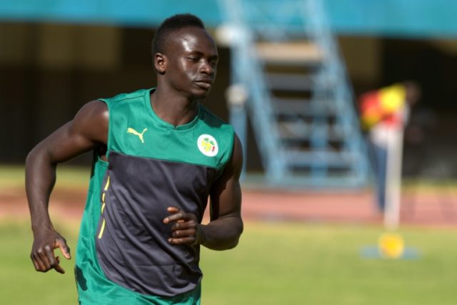 Senegal's Sadio Mane takes part in a training session in Dakar on January 4, 2017 ahead of