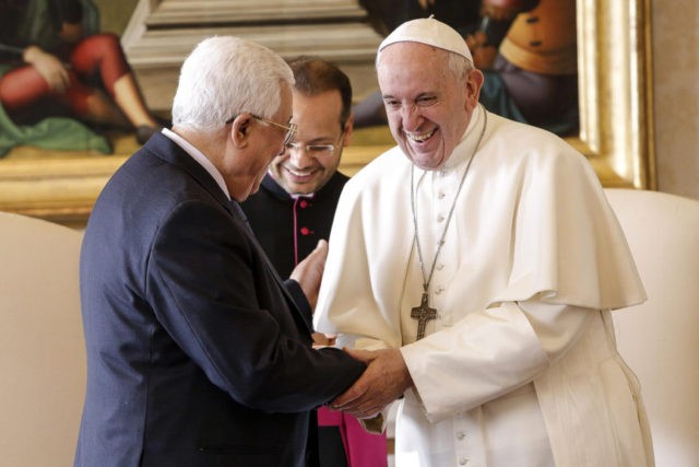 Pope meets Palestinian leader Vatican calls Jerusalem holy Breitbart