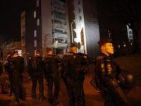 French gendarmes take positions to prevent clashes with youths in Aulnay-sous-Bois, north of Paris, France, Tuesday, Feb. 7, 2017. French police say 26 protesters were detained during an eruption of violence against police in the Paris suburbs in which a police car was torched. The violence in the night of …