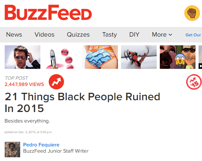 Racist why buzzfeed is Buzzfeed is