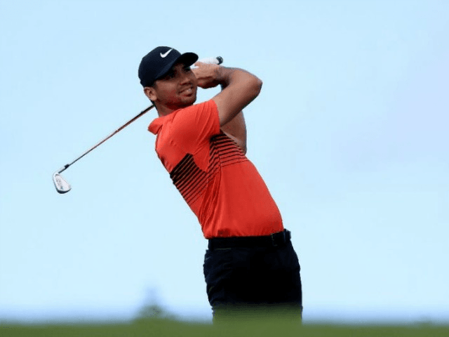 Australia's top-ranked Jason Day fired back-to-back birdies in finishing an eight-under-pa