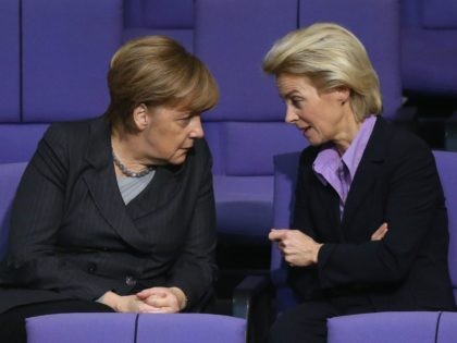 Angela Merkel and Ursula von der Leyen