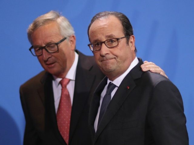 Francois Hollande and Jean-Claude Juncker