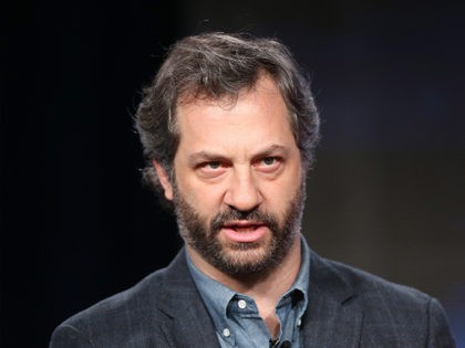 PASADENA, CA - JANUARY 09: Actress Executive Producer Judd Apatow speaks onstage during th