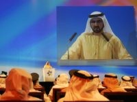 Sheikh Mohammed bin Rashed al-Maktoum, Ruler of Dubai and Prime Minister of the United Arab Emirates, speaks during the launching of new initiative 'Dubai Cares', in Dubai, 19 September 2007. The initiative aims to collect funds to educate one million children in under developed countries. AFP PHOTO/KARIM SAHIB MORE PICTURES …