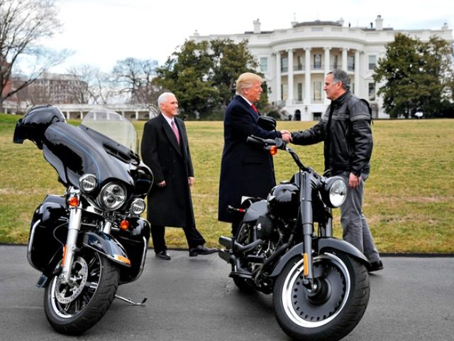 Trump, Pence, Harley AP